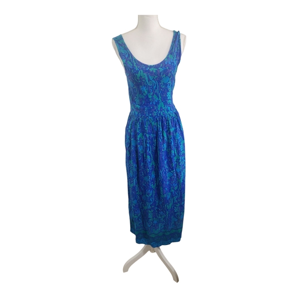RAINBOW-JO elegant Blue Sleeveless Dress
